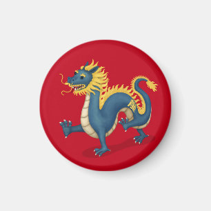 Aimant SIGNE D'Astrologie Zodiaque Chinois Rouge