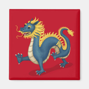 Aimant SIGNE D'Astrologie Zodiaque Chinois Rouge