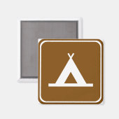 Aimant SIGNE D'AUTOROUTE DU Camping (Recto/Verso)