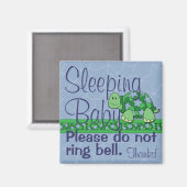 Aimant Signe de la porte avant du bébé couchage (Recto/Verso)