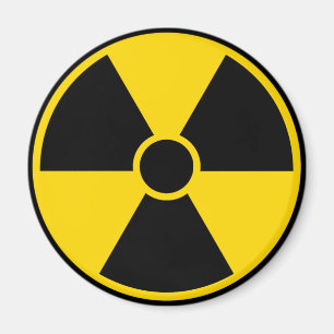 Aimant Signe de risque d'irradiation