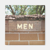 Aimant Signe de toilettes pour hommes (Devant)
