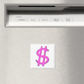 Aimant Signe dollar rose (In Situ (Lave-vaisselle))