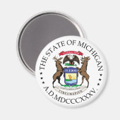 Aimant signe du Michigan (Recto/Verso)