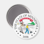 Aimant Signe du Minnesota (Recto/Verso)
