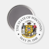 Aimant signe du Wisconsin (Recto/Verso)