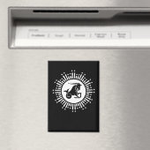 Aimant Signe du zodiaque Capricorne Chèvre Dessin de rafa (In Situ (Lave-vaisselle))