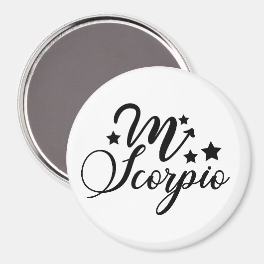 Aimant Signe du zodiaque pour Scorpion (Recto/Verso)