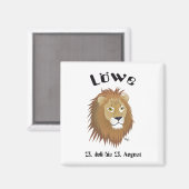Aimant Signe étoilé de Lion (Recto/Verso)