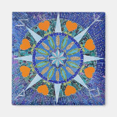 Aimant Signe hexadécimal pour l'abondance (Devant)