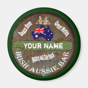 Aimant Signe irlandais personnalisé de pub