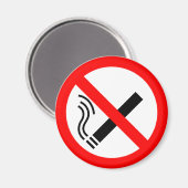 Aimant Signe NO Smoking - Signal UK (Recto/Verso)