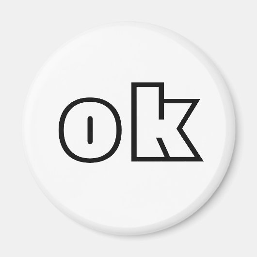 Aimant signe OK (Devant)