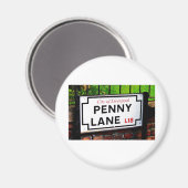 Aimant signe Penny Lane Liverpool (Recto/Verso)