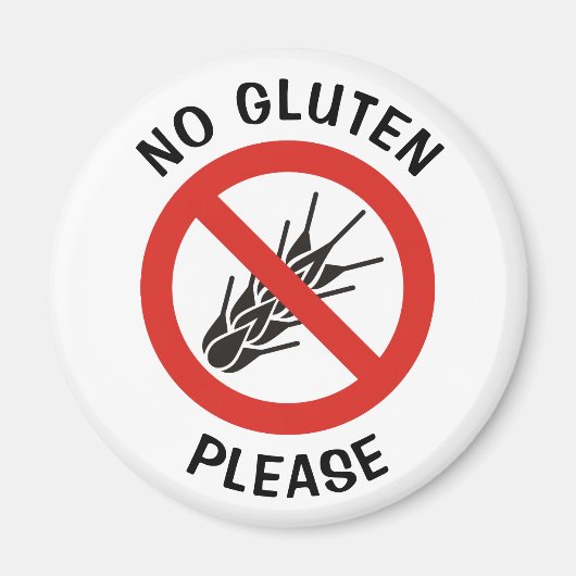 Aimant Signe sans gluten (Devant)