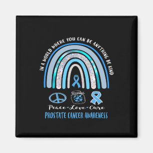 Aimant Signe T-shirt Blue Cancer de la Prostate Paix Amou