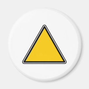 Aimant Signe vide jaune