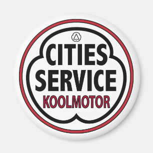 Aimant Signe vintage de koolmotor de service de villes