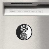 Aimant Signe yin et yang noir et blanc (In Situ (Lave-vaisselle))