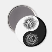 Aimant Signe Yin et yang - Soleil vs Lune (Recto/Verso)