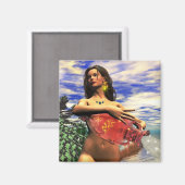 AIMANT SIGNES D'ANNIVERSAIRE ZODIAC / AQUARIUS (Recto/Verso)