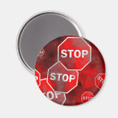 Aimant Signes d'arrêt de broyage (Recto/Verso)