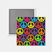 Aimant Signes de paix multiples (Recto/Verso)