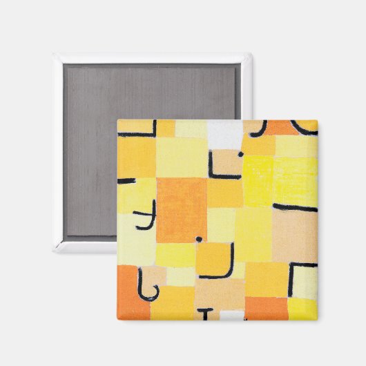 Aimant Signes en Jaune, Paul Klee (Recto/Verso)