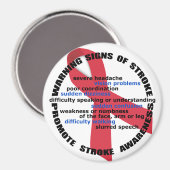 Aimant Signes et symptômes d'avertissement de trai (Recto/Verso)