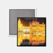 Aimant Sikh Temple D'Or En Inde Cadeaux & Tee - shirts (Recto/Verso)