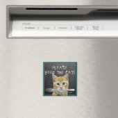 Aimant S'Il Vous Plaît, Alimentez Le Chat ! - (In Situ (Lave-vaisselle))