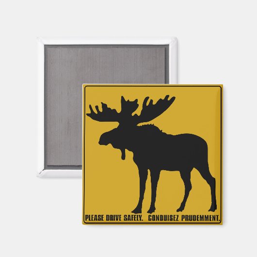 Aimant S'Il Vous Plaît Conduire En Toute Sécurité, Signal (Recto/Verso)