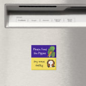 Aimant S'il vous plaît nourrir les Piggies (In Situ (Lave-vaisselle))