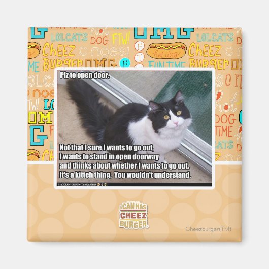 Aimant S'il vous plaît ouvrir la porte (Devant)