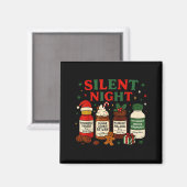 Aimant Silent Night Profol Icu Nurse Funny Christmas Medi (Recto/Verso)