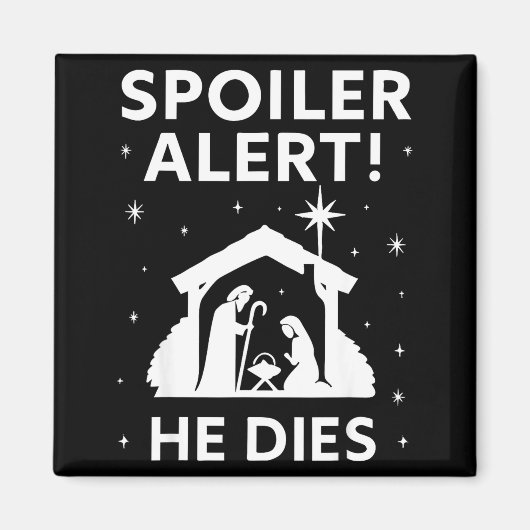 Aimant Siler Christmas Nativity Scene Funny Christian Slo (Devant)