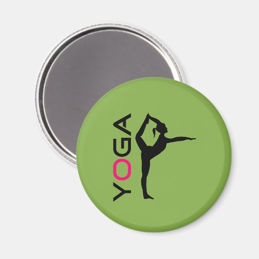 Aimant Silhouette à pose sur Green Background (Recto/Verso)