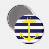 Aimant Silhouette Ancre jaune (Recto/Verso)