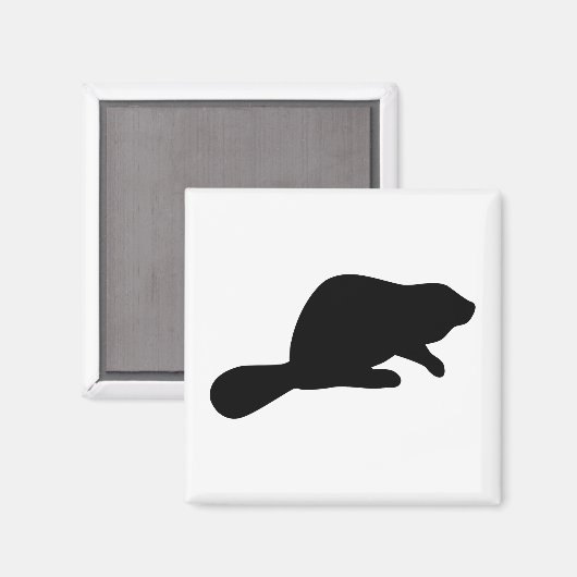 Aimant Silhouette beaver (Recto/Verso)