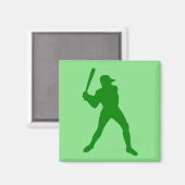 Aimant silhouette de baseball (Recto/Verso)