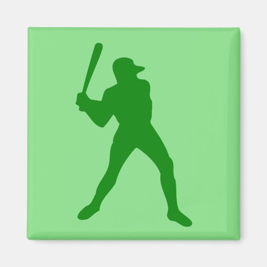 Aimant silhouette de baseball (Devant)