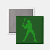 Aimant silhouette de baseball (Recto/Verso)