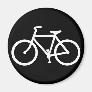Aimant silhouette de bicyclette