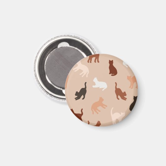 Aimant Silhouette de chat (Recto/Verso)