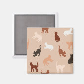 Aimant Silhouette de chat (Recto/Verso)