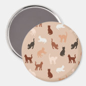 Aimant Silhouette de chat (Recto/Verso)