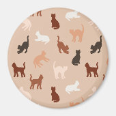 Aimant Silhouette de chat (Devant)