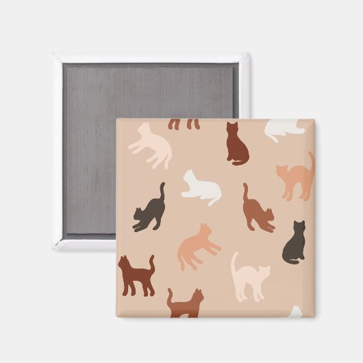 Aimant Silhouette de chat (Recto/Verso)