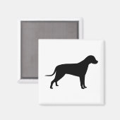 Aimant Silhouette de chien (Recto/Verso)