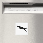 Aimant Silhouette de chien de saut (In Situ (Lave-vaisselle))